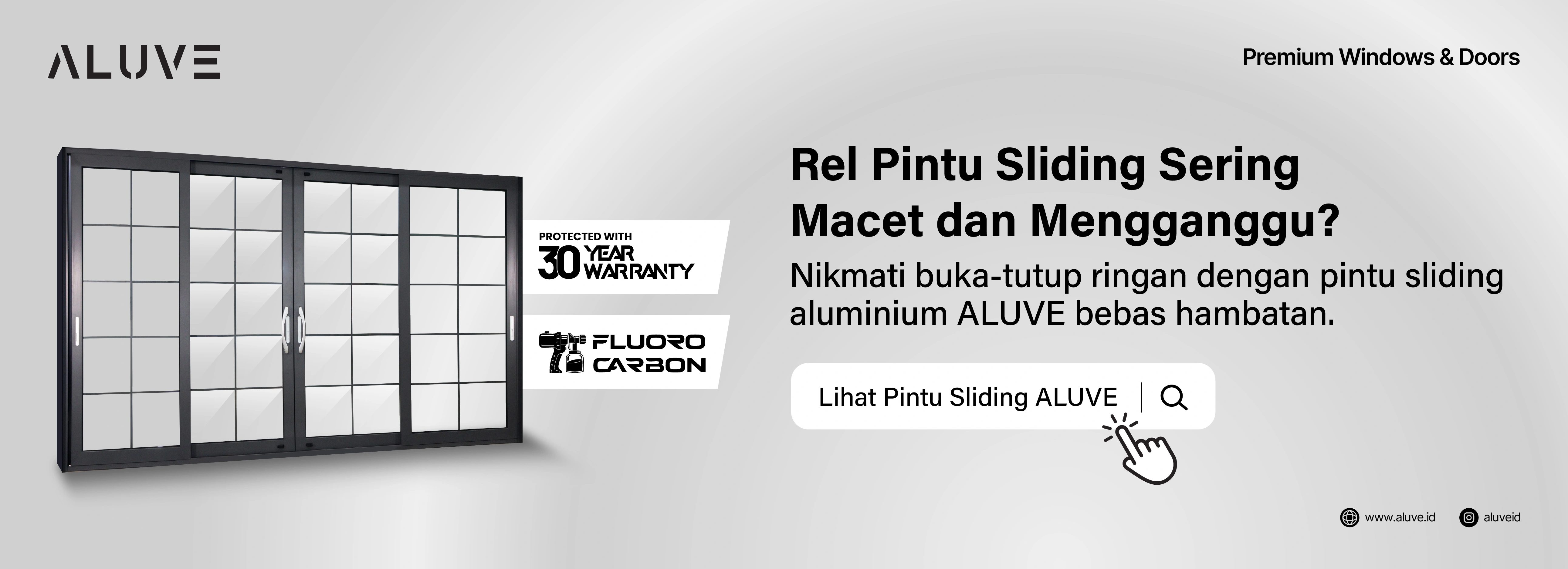 Gunakan Sliding Door Berkualitas Tinggi seperti ALUVE