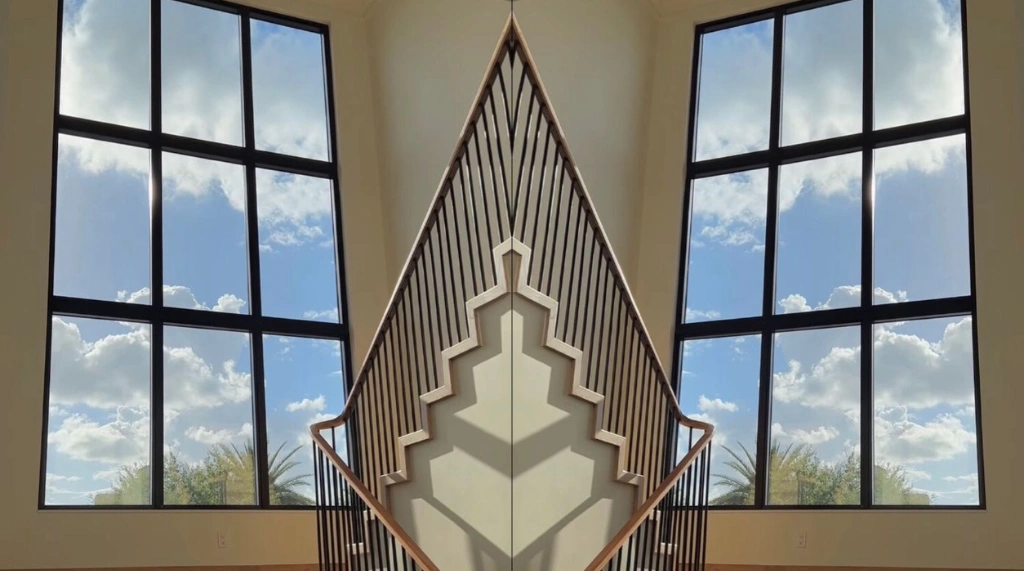 Jendela Kaca Mati Aluminium Panel Persegi