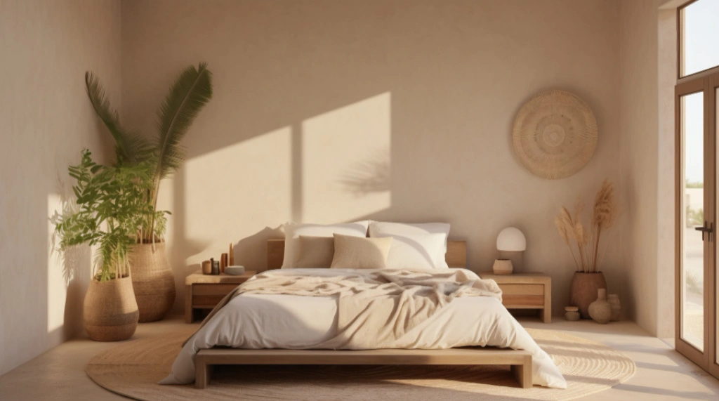Kamar Tidur Modern Tropis