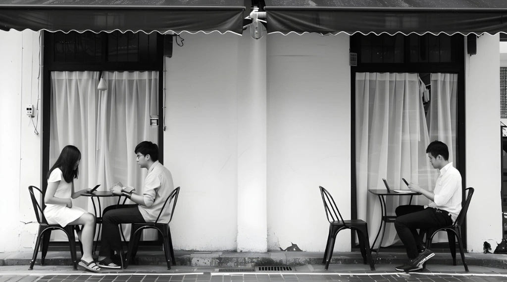 Konsep Cafe Minimalis Monokrom