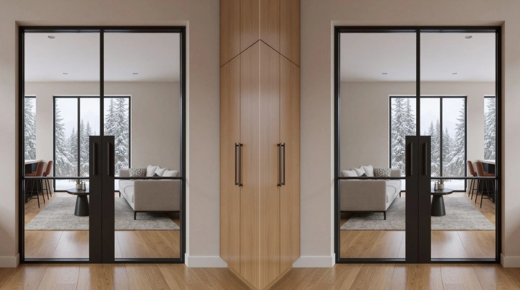 Pintu dengan Frame Tipis
