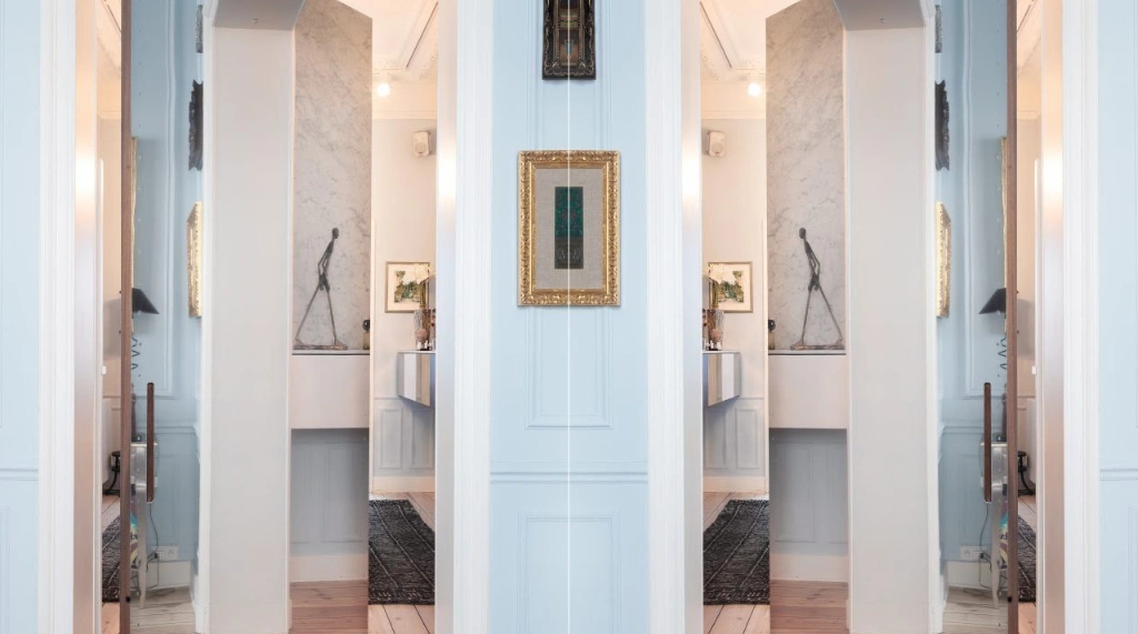 Pintu Kamar Mandi Kaca Pivot Kontemporer