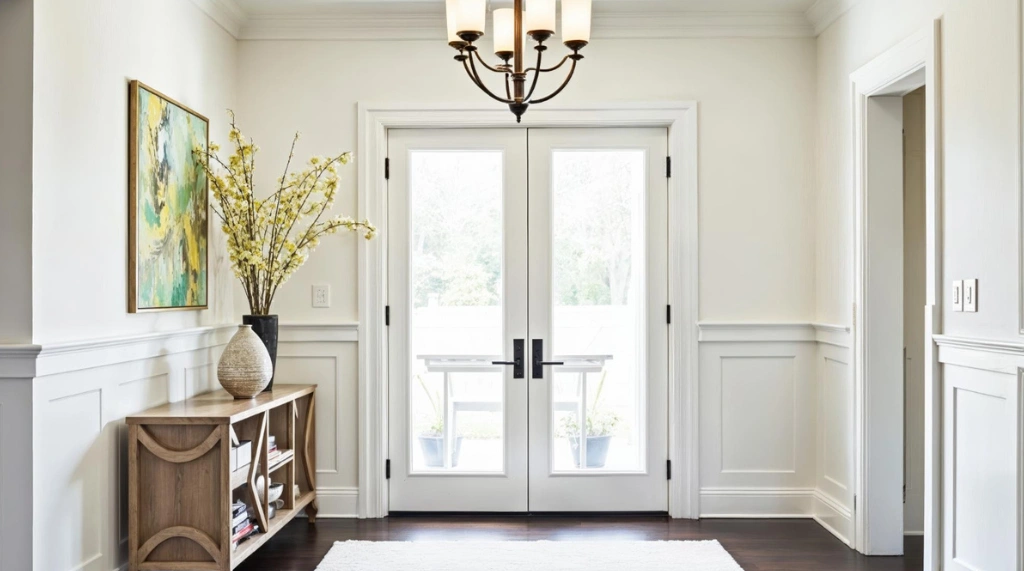 Pintu Kupu Tarung Putih Minimalis