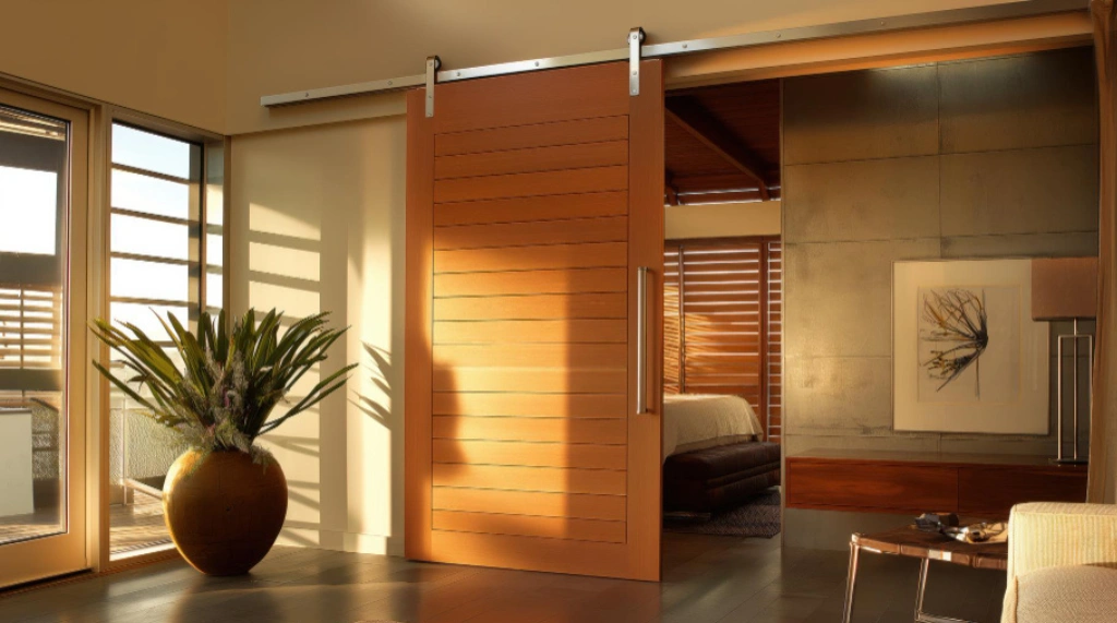 Pintu Sliding Kayu Satu Daun