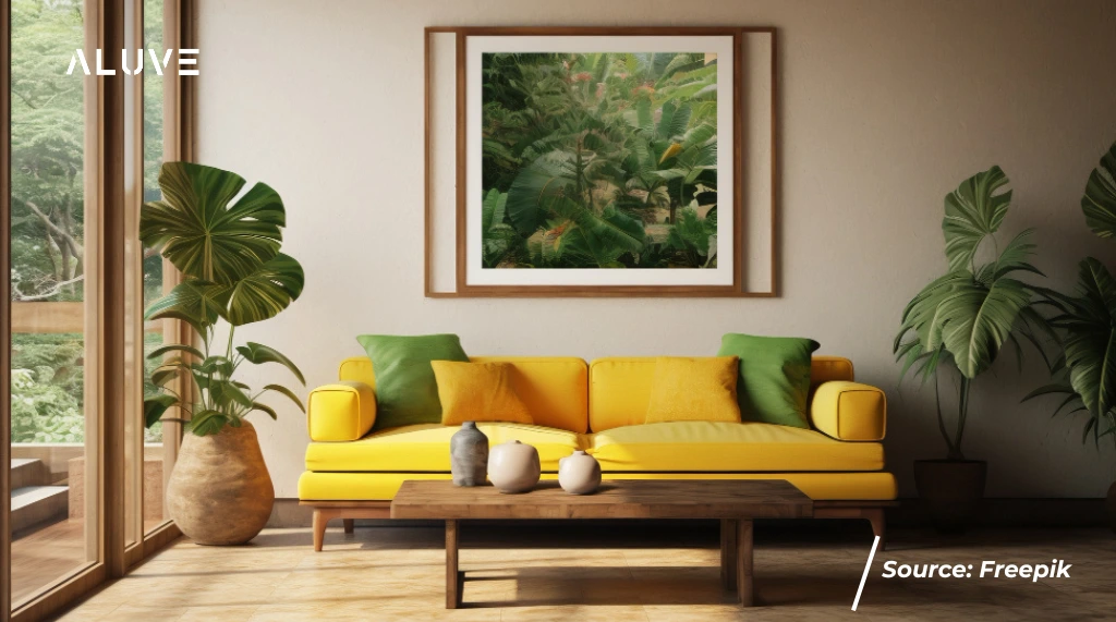 Ruang Keluarga dengan Sliding Door Aluminium