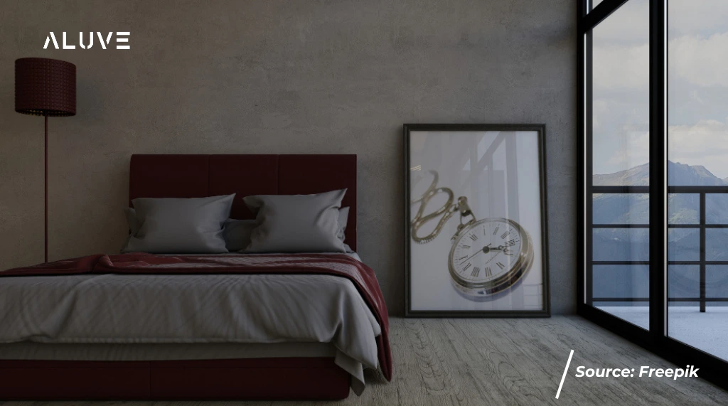 Ruang Tidur dengan Sliding Door Aluminium